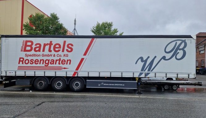 Entwendeter Sattelauflieger
